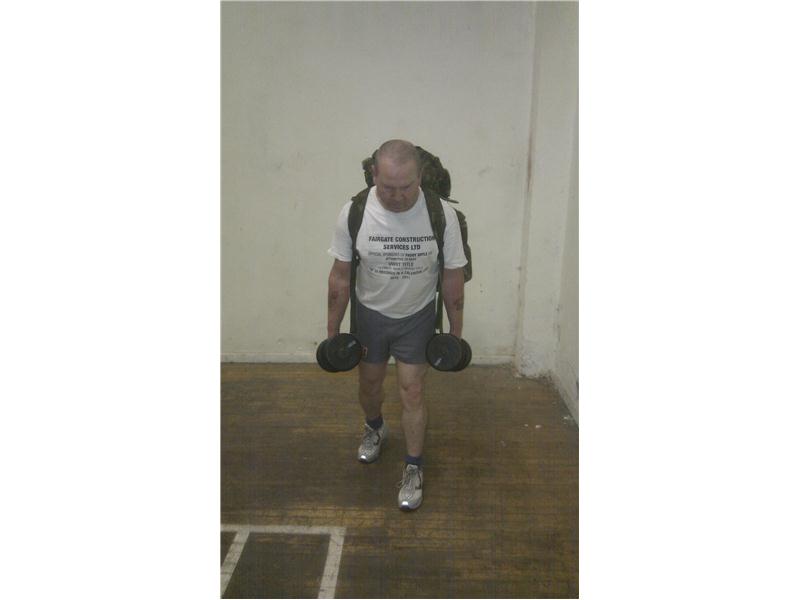 Most 13-Meter Shuttle Sprints In Five Minutes While Carrying A 190-Pound Backpack