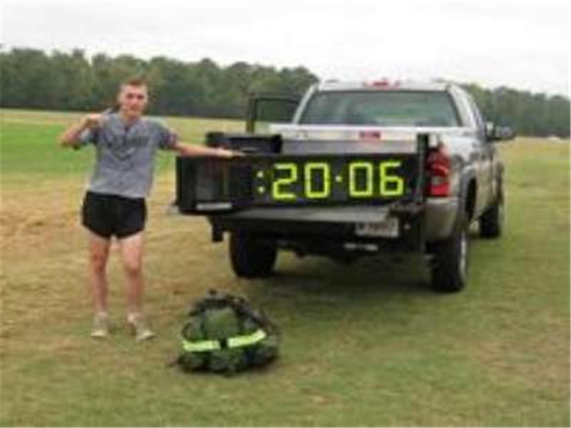 Fastest 5-Kilometer Run While Wearing A 40-Pound Rucksack