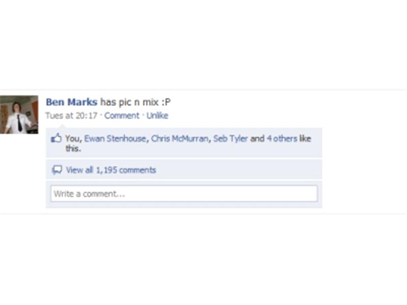 Most Comments On A Facebook Status Update