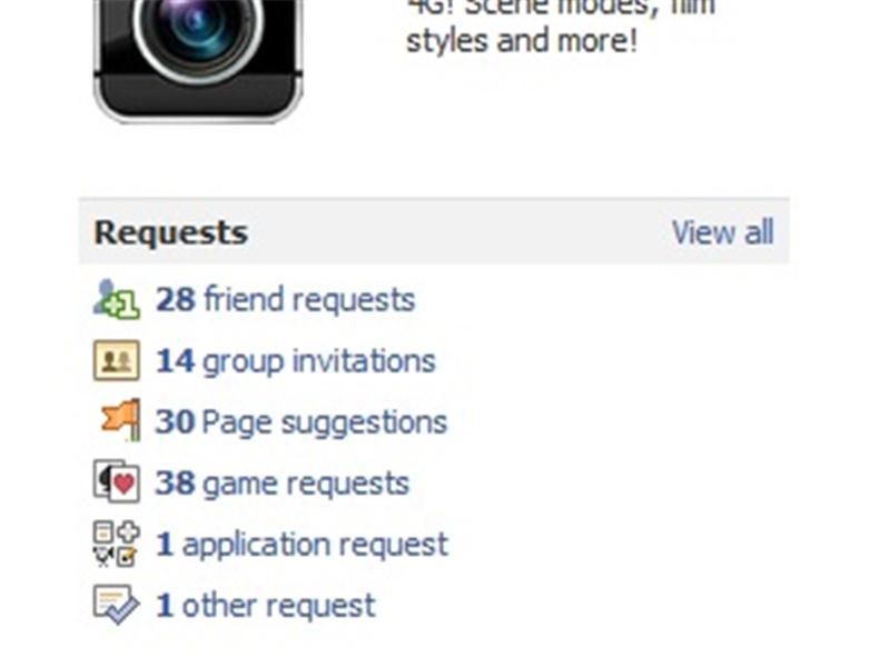 Most Pending Facebook Friend Requests