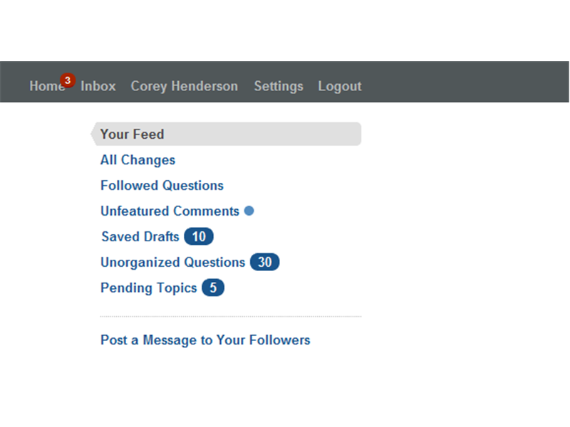 Most Quora Notifications