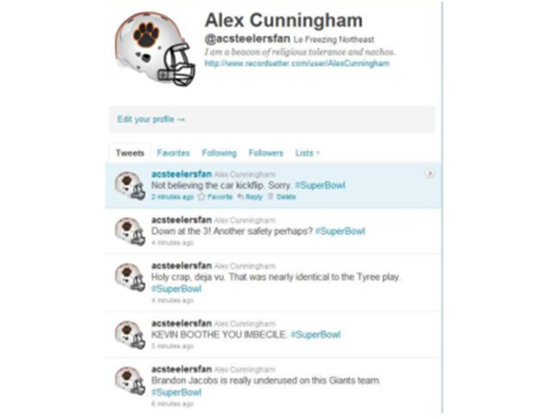 Most Tweets About The Super Bowl In One Hour During The Super Bowl