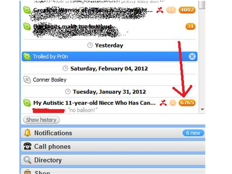 Most Unread Skype Messages In A Conversation