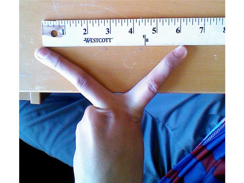 Longest Distance Between Two Fingers