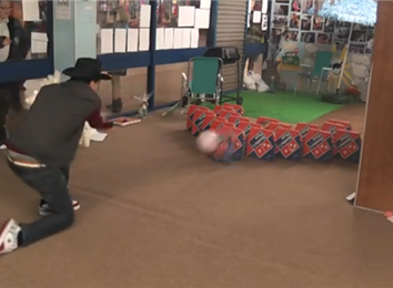 Most Pizza Boxes Knocked Over By A Soccer Ball Thrown In Bowling Style ...