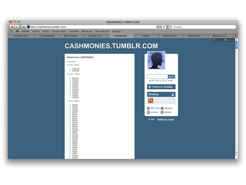 Most Words Spelled Using The Letters In 