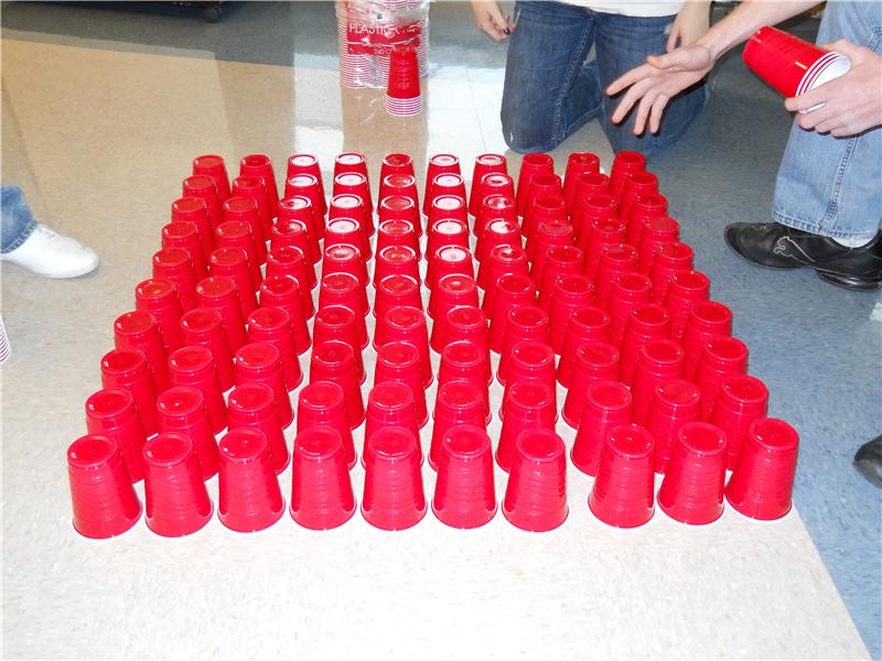 Largest Solo Cup Pyramid