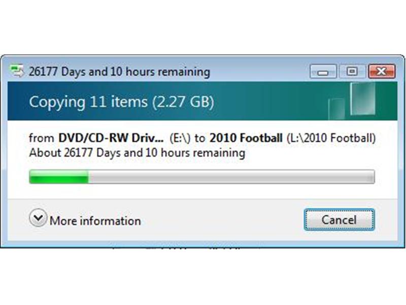 Longest Time Needed To Copy Files