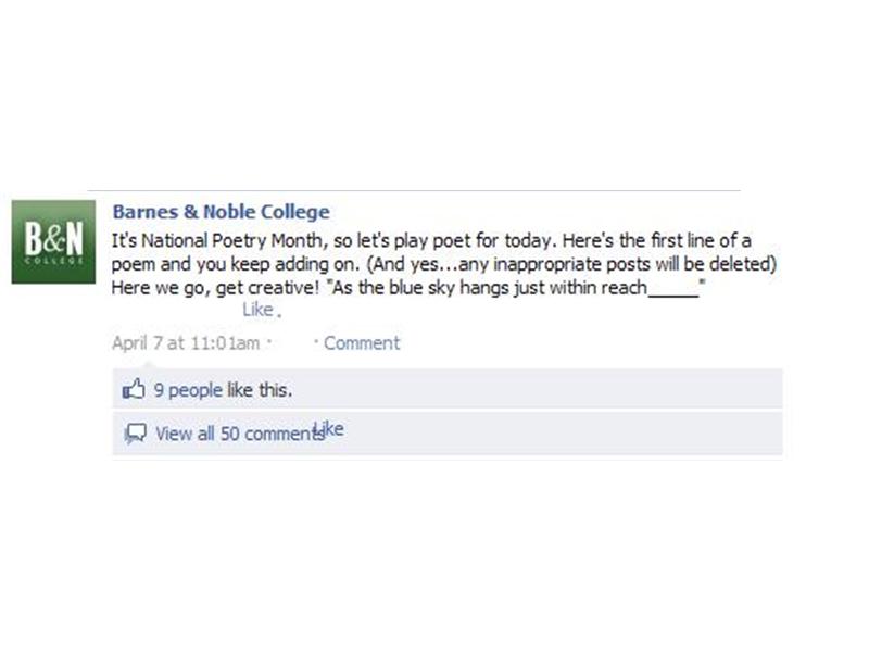 Largest Community Poem Written By Facebook Fans On A Fan Page Wall