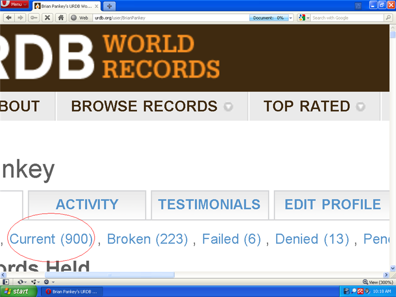 Most Currently Held URDB Records 