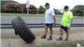 Fastest Time For Two People To Flip A 100-Kilogram Tire Four Kilometers