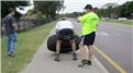 Fastest Time For Two People To Flip A 100-Kilogram Tire Four Kilometers