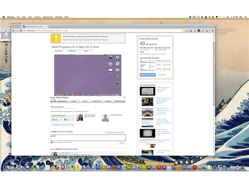 Most Programs On A Mac OS X Dock