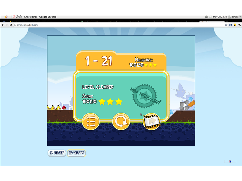 Highest Score On Level 1-21 Of 