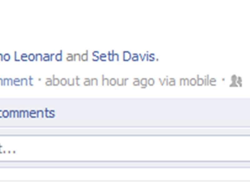 Most Comments On A Facebook Status Update