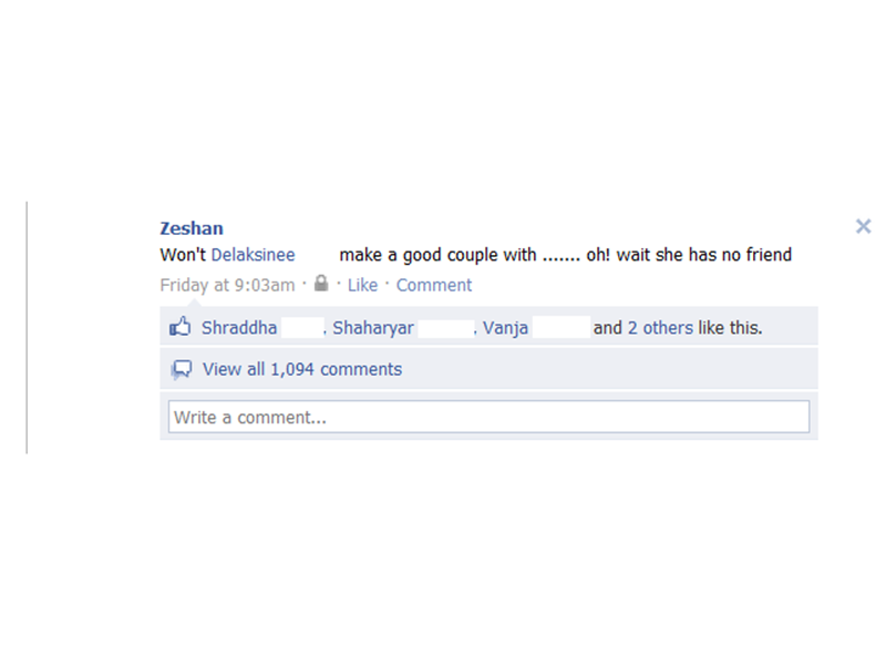 Most Comments On A Facebook Status Update