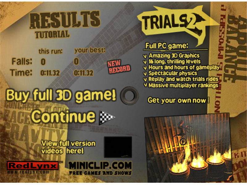 Fastest Time To Complete The Tutorial Level Of 