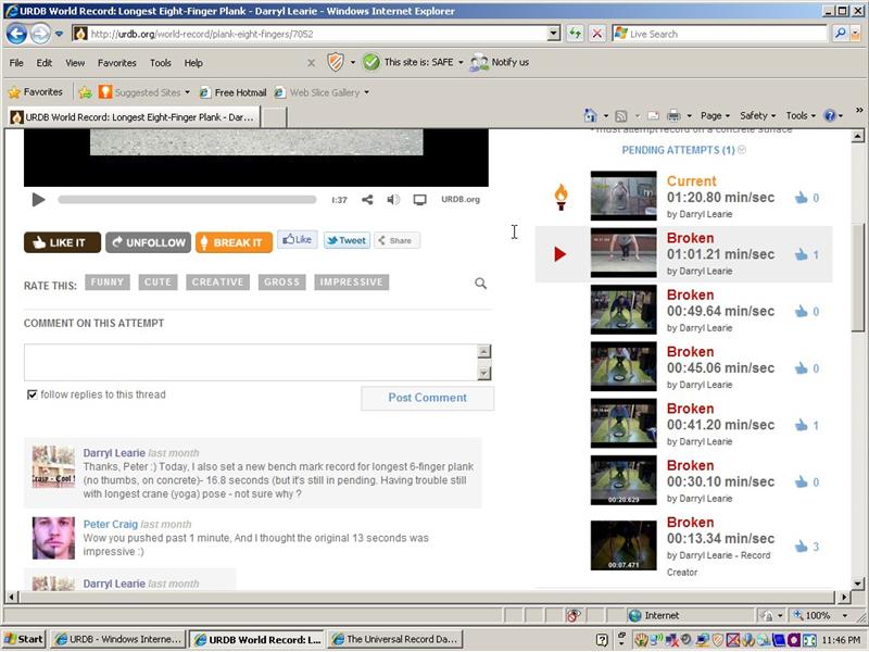 Most Times Breaking The Same World Record
