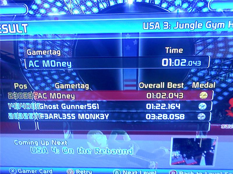 Fastest Completion Of The USA 3 Level Of 