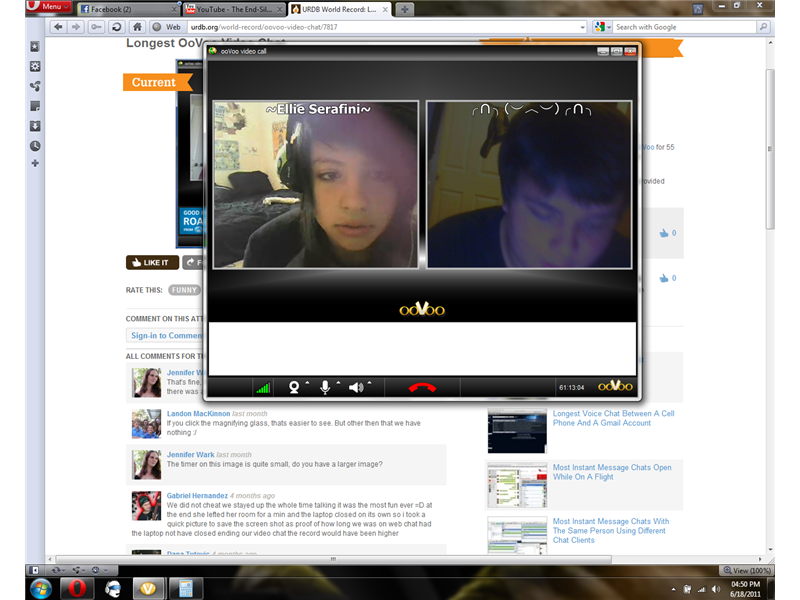 Longest OoVoo Video Chat