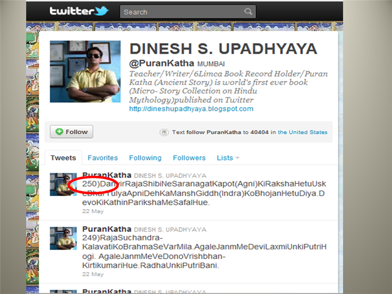 Most Micro-Stories Published On Twitter