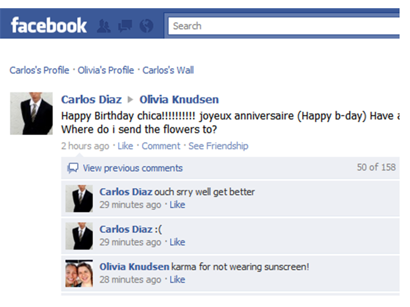 Most Comments On A Facebook Status Update
