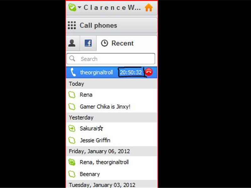 Longest Active Skype Call