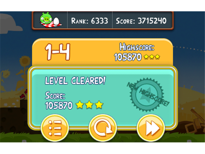 Highest Score on Level 1-4 Of 