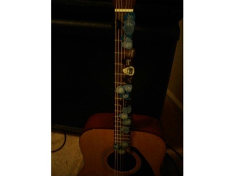 Most Guitar Picks On A Guitar Neck