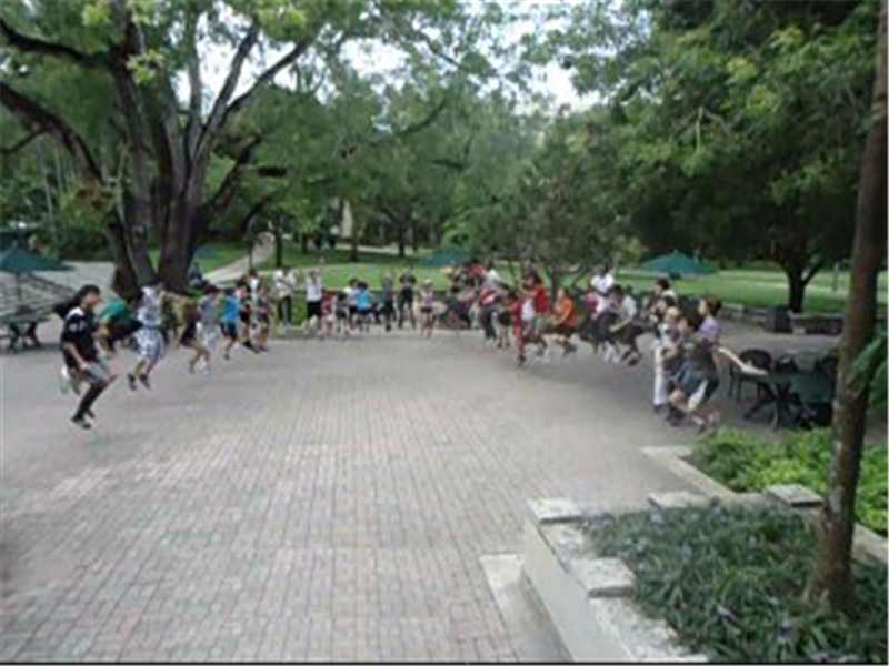 Most People Photographed In Mid-Air In A Single Photograph