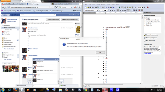 Most Facebook Chat Messages Sent in 1 Minute