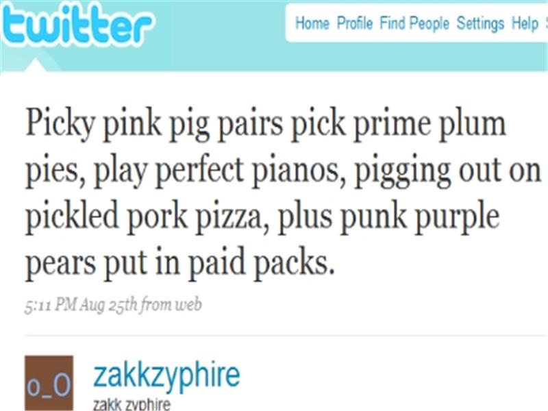 Most Words Starting With The Letter \'P\' In One Tweet