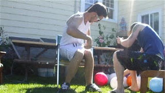 Most Balloons Popped With Butt in 30 Seconds.