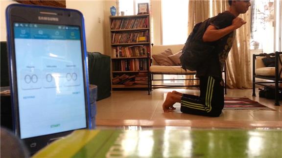 Most Knuckle Pushups in One Minute(One Leg Raised With 40 Lb)