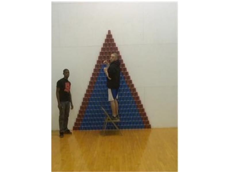 Largest Solo Cup Triangle