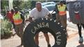 Fastest Time To Flip A 100-Kilogram Tire 3.5 Kilometers