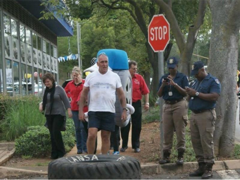 Fastest Time To Flip A 100-Kilogram Tire 3.5 Kilometers