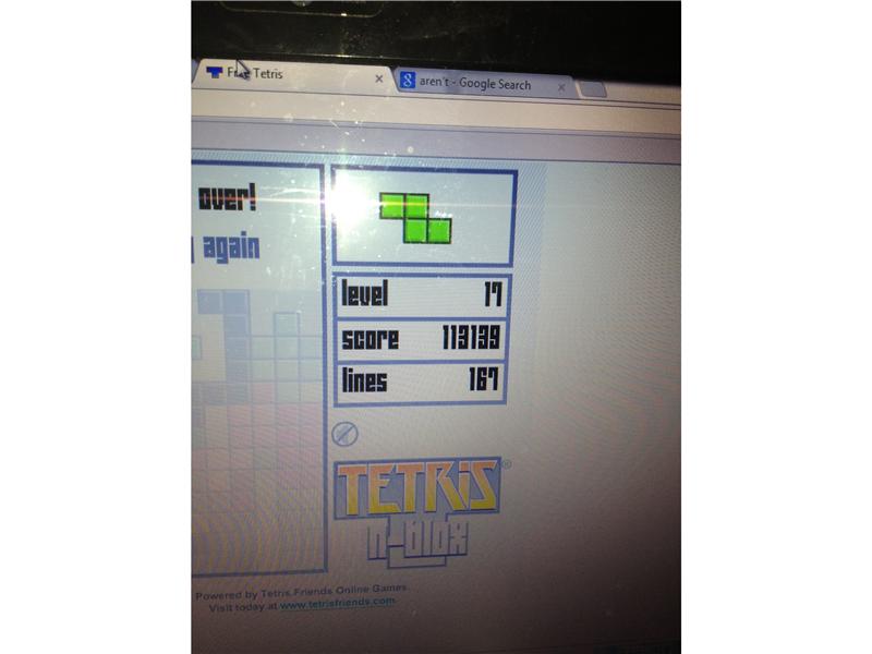 Highest Score On Tetris Game