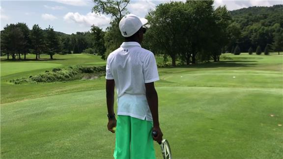 Longest Drive of a Golf Ball With a Tennis Racket