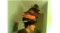 Most Hats Worn At Once
