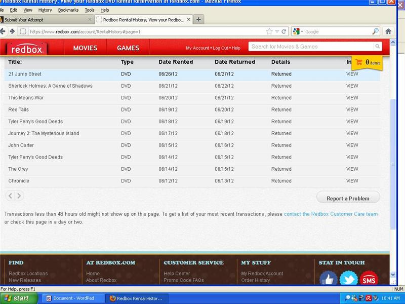 Most Redbox Rentals In 30 Days