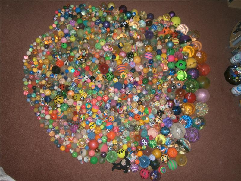 Largest Collection Of Bouncy Balls