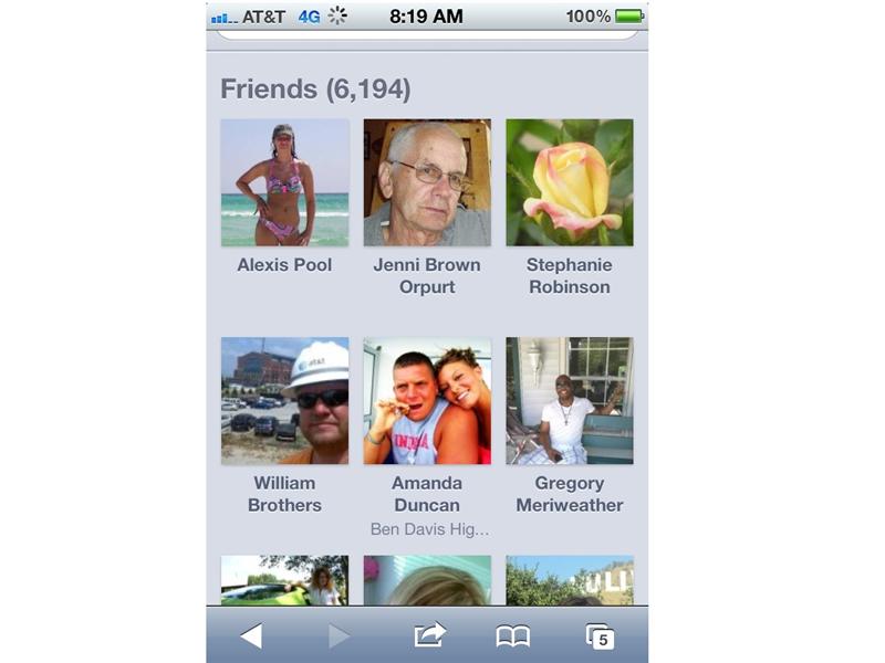 Most Facebook Friends