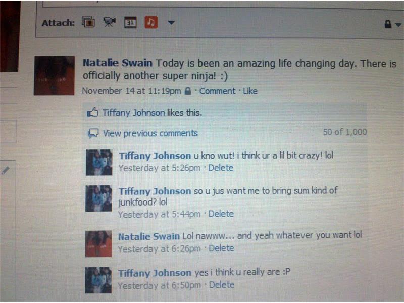 Longest Two-Person Comment Thread On A Facebook Status Update