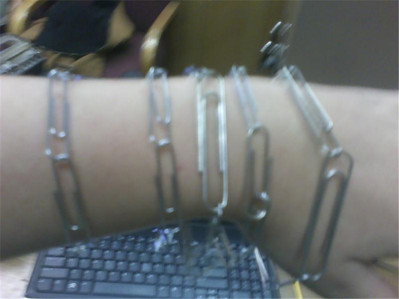 Most Paper Clip Bracelets Worn At Once