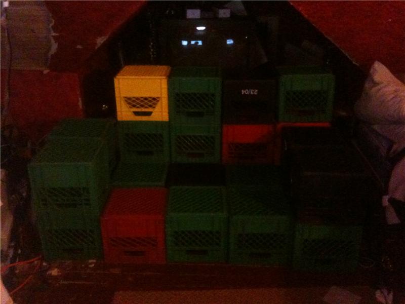 Largest Milk Crate Couch