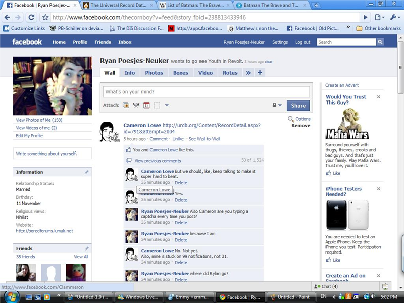 Most Comments On A Facebook Status Update 