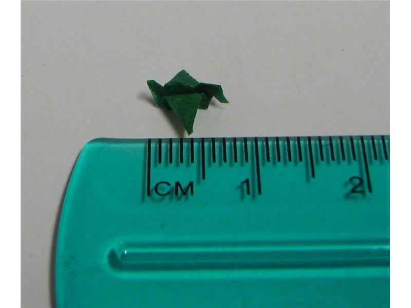 Smallest Origami Crane
