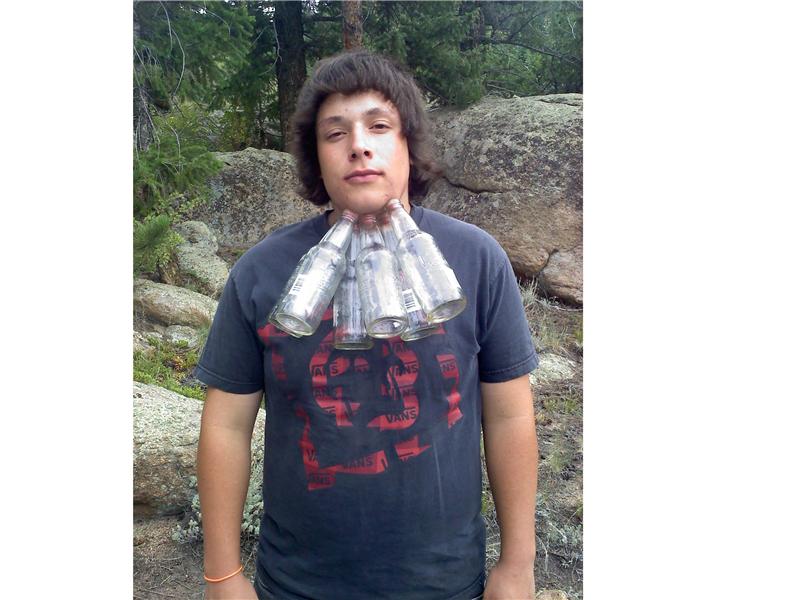 Most Bottles Stuck To Body Using Suction