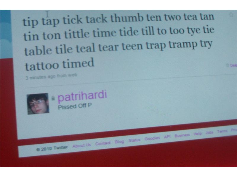 Most Words In A Tweet That Start With The Letter \'T\'